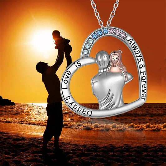Trendy Hollow Heart Necklace – Unisex Love Pendant for BFF, Family & Party Gifts