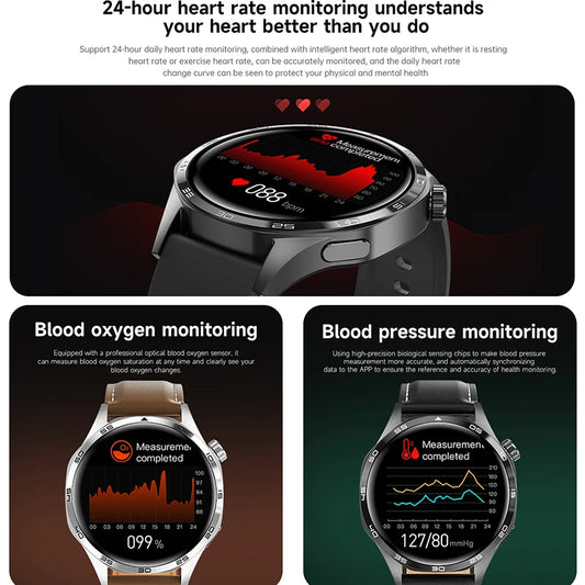 GT5 PRO Smart Watch for Men – 2024 AMOLED Display, Bluetooth Call, GPS, NFC & Compass