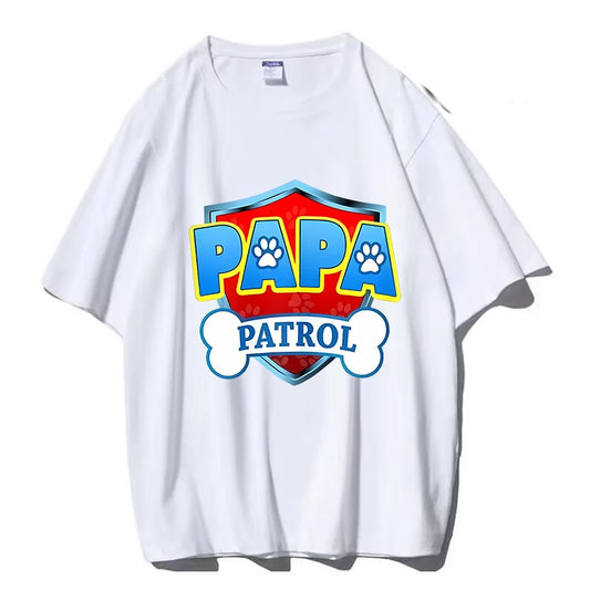 Paw Patrol Family T-Shirts – Matching Dad & Mom Cartoon Tees for Birthday Parties & Summer Outfits