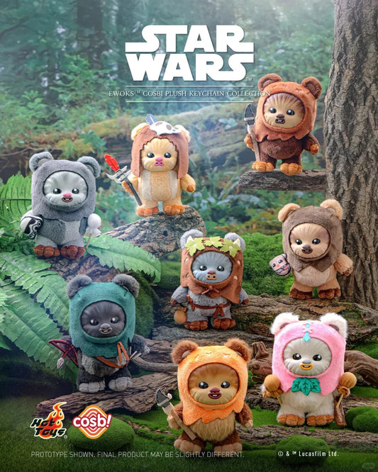 Genuine Star Wars Ewok Man Cosbi Mini Blind Box – Mystery Collectible Q-Version Figure Gift
