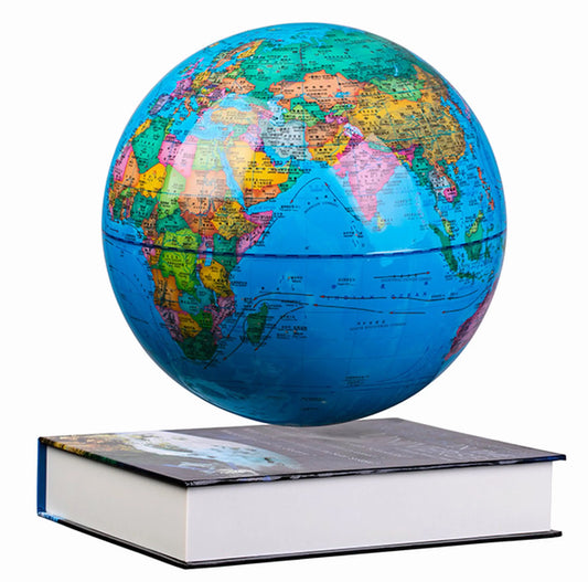 15cm Creative Circular Magnetic Levitation Globe – Floating Night Light & Educational Decor