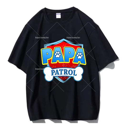 Paw Patrol Family T-Shirts – Matching Dad & Mom Cartoon Tees for Birthday Parties & Summer Outfits