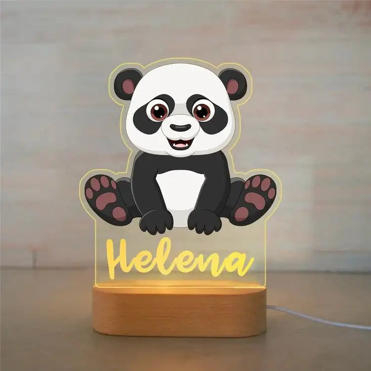 Personalized Animal Night Light – Custom Name Acrylic Lamp for Kids & Baby Room Décor - Image 33