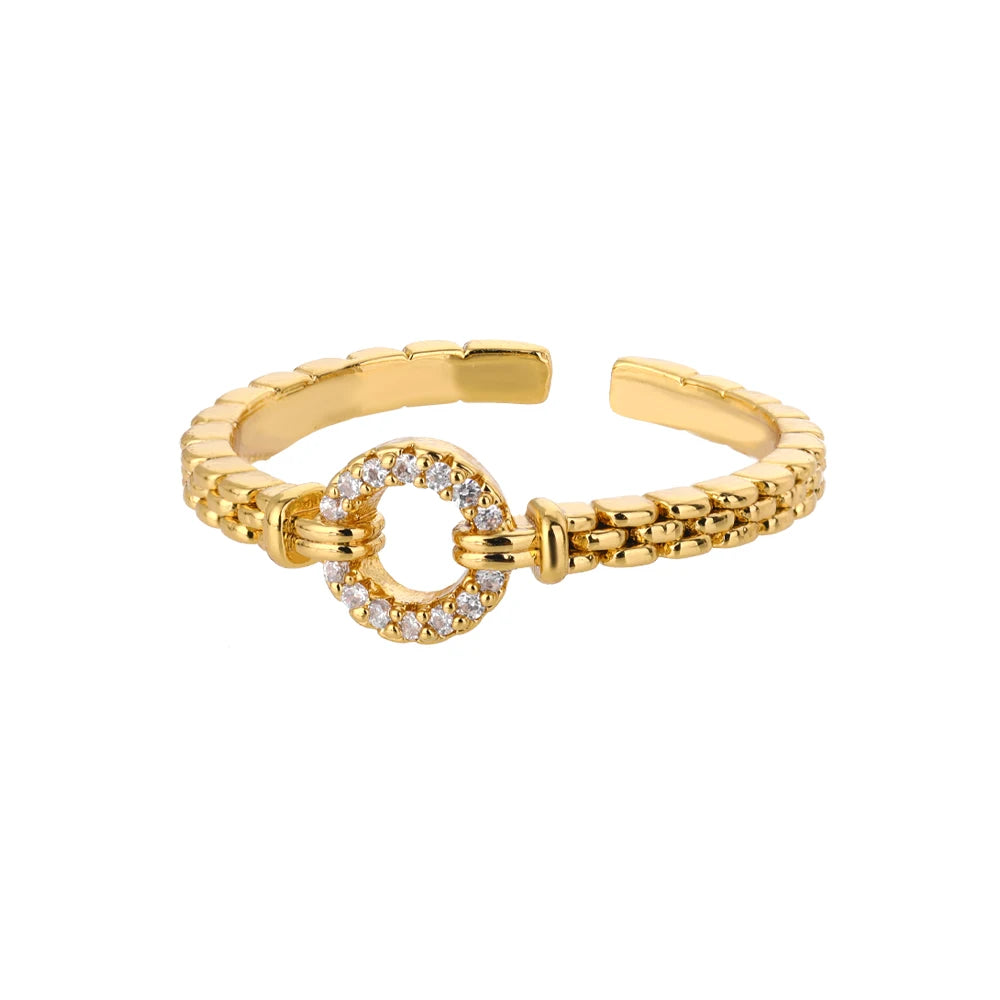 Classic Twist Chain Open Rings for Women - Image 13