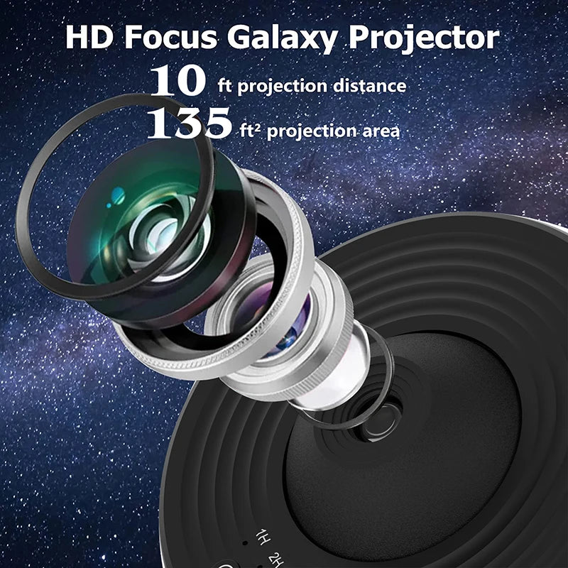 Night Light Galaxy Projector – 360° Rotating Starry Sky Planetarium Lamp - Image 5