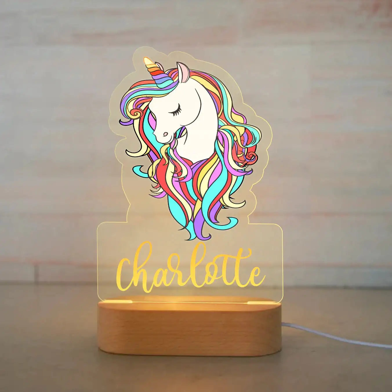Personalized Animal Night Light – Custom Name Acrylic Lamp for Kids & Baby Room Décor - Image 35