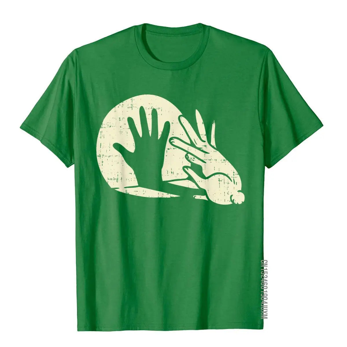 Funny Rabbit Shadow Play T-Shirt – Bunny Lover Pun Tee for Men - Image 5