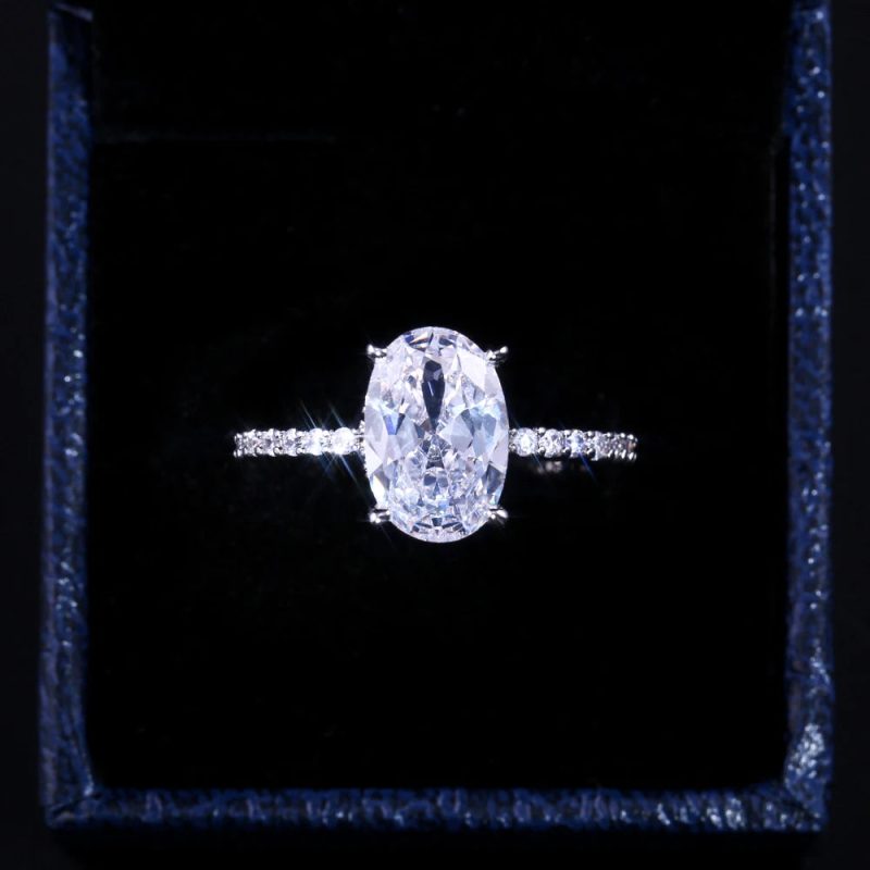 Huitan Oval Finger Ring Band - Image 5