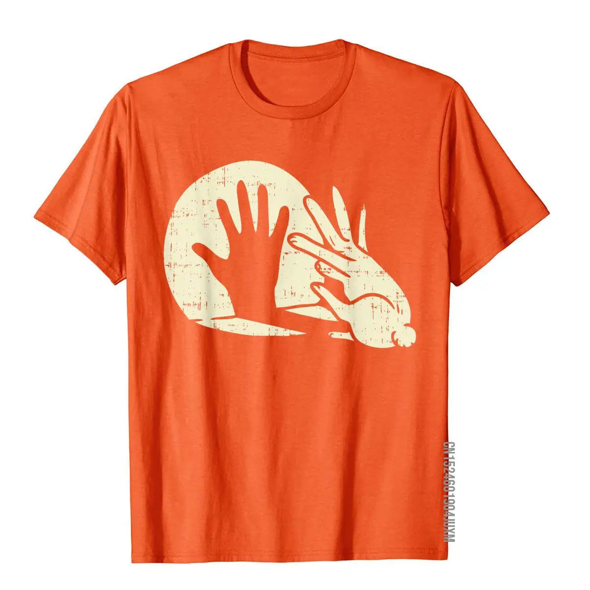 Funny Rabbit Shadow Play T-Shirt – Bunny Lover Pun Tee for Men - Image 6