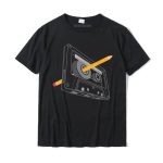 Vintage Rewind Cassette Pencil T-Shirt – Funny 80s 90s Retro Tee for Men & Women