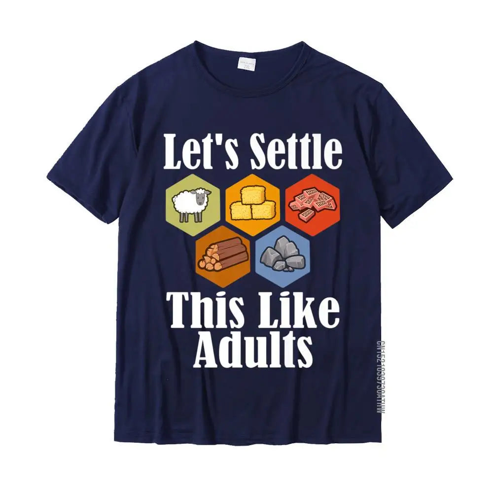 Settlers Board Game Night T-Shirt – "Sheep, Ore & Longest Road" Funny Premium Tee for Men - Image 7
