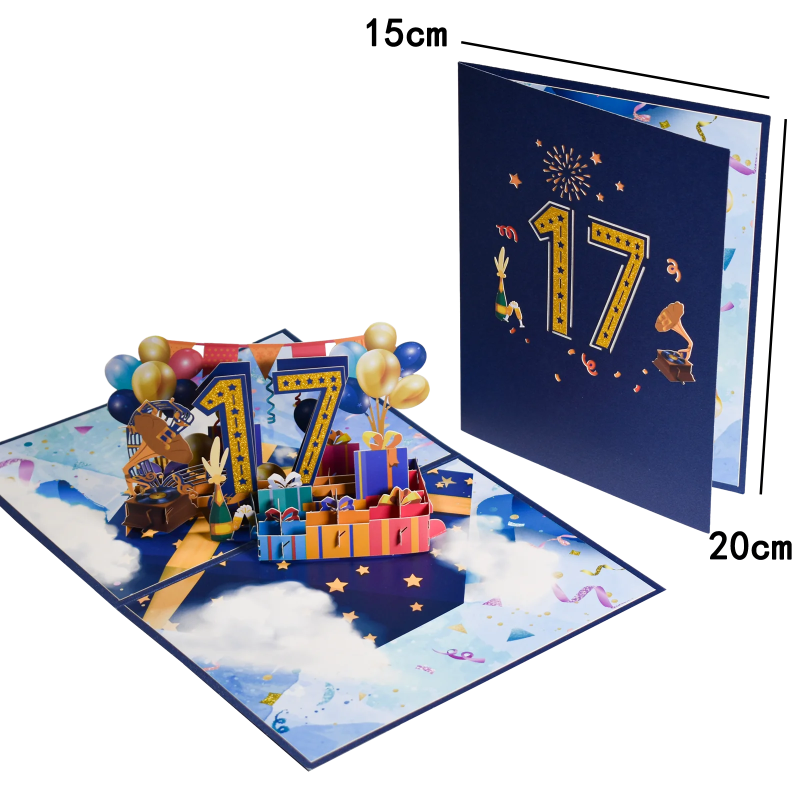 Anniversary & Birthday Pop-Up Number Card – 1st, 18th, 21st Celebration Greeting Card - Image 17