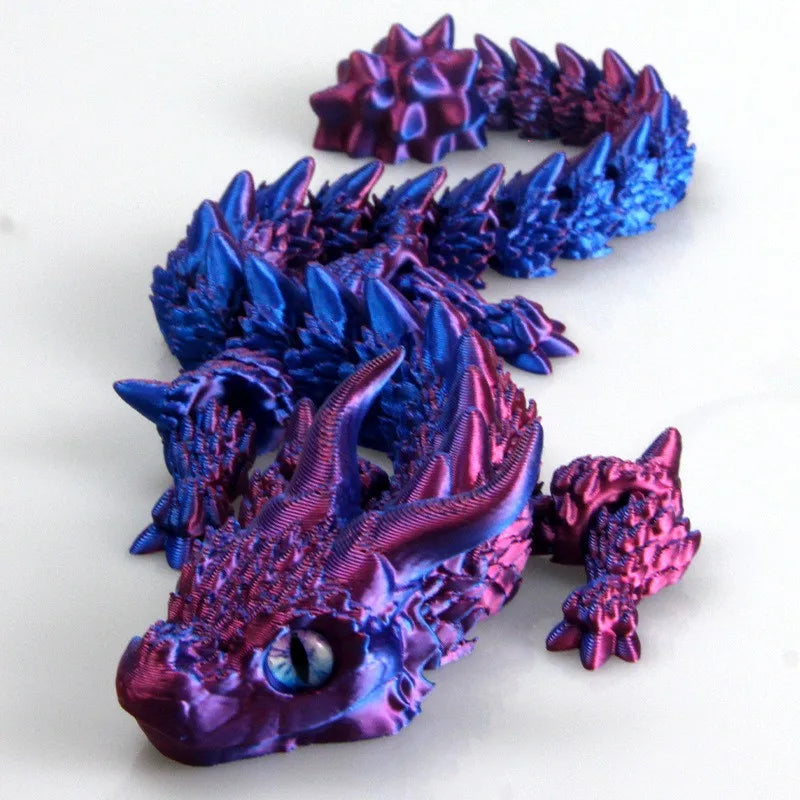 3D Printed Magic Dragon Fidget Toy – Movable Joint Articulated Desktop Ornament for Kids & Adults - Image 8