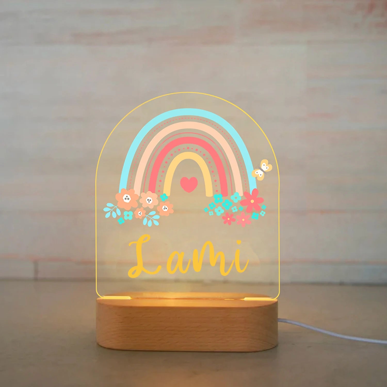 Personalized Animal Night Light – Custom Name Acrylic Lamp for Kids & Baby Room Décor - Image 15