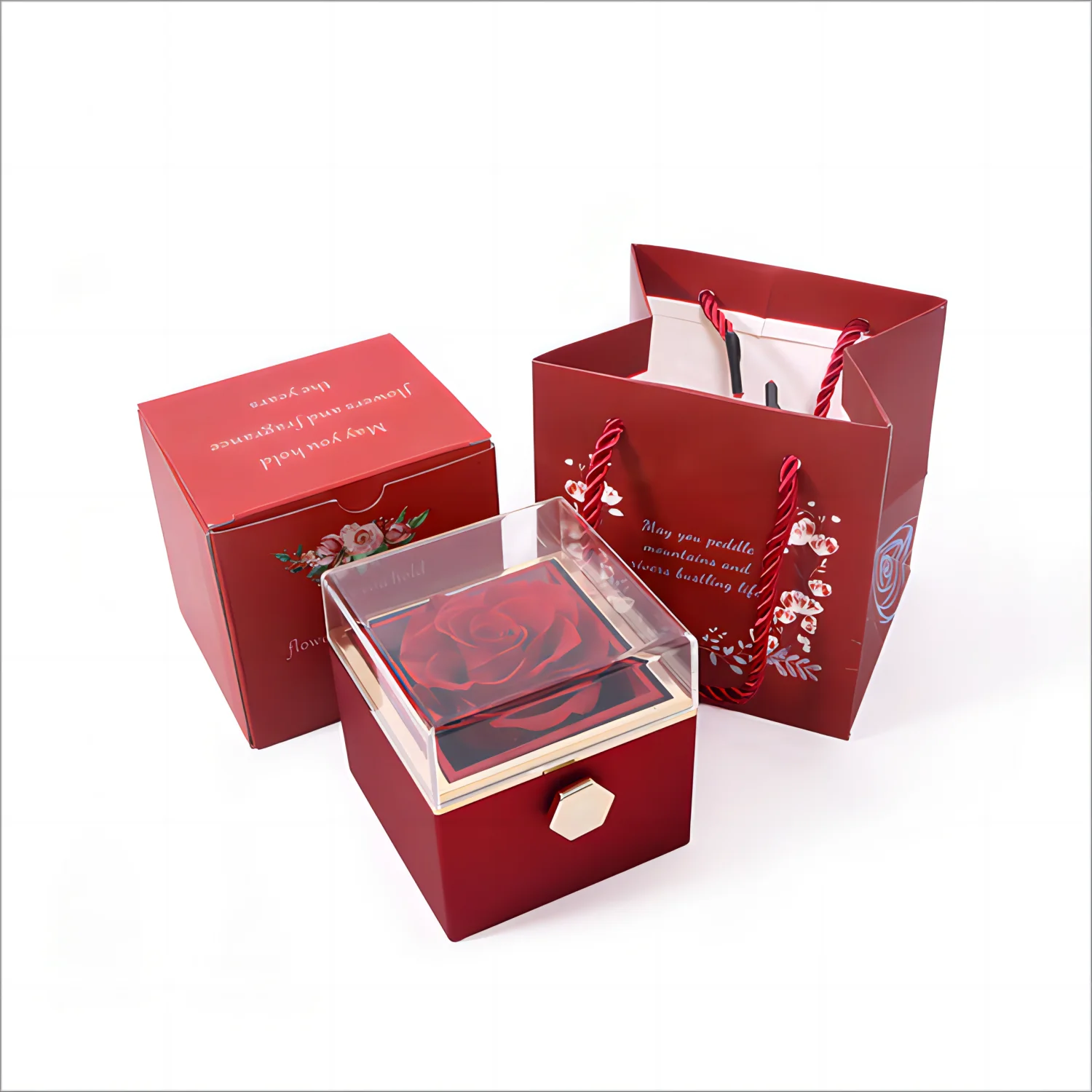 ETERNAL ROSE Jewelry Box – Personalized Heart Pendant Name Necklace for Women - Image 11