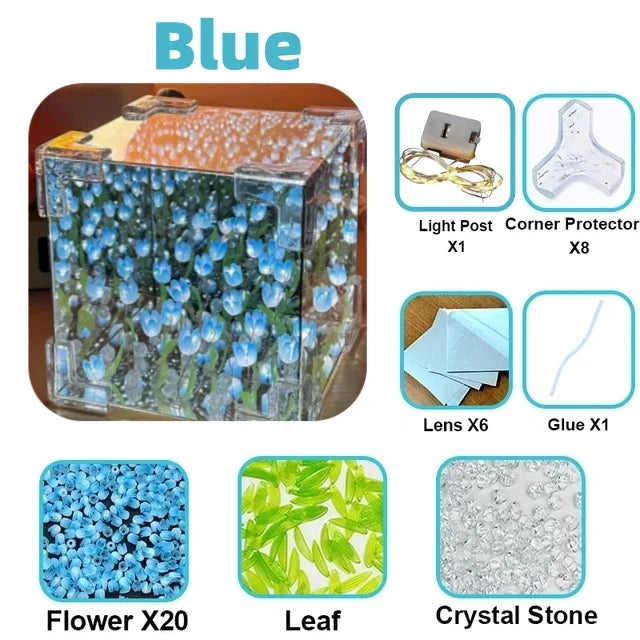 Handmade DIY Tulip Flower Cube Night Light - Image 8