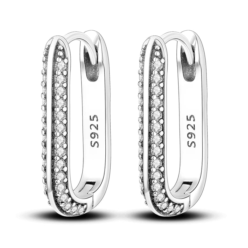 Original 925 Sterling Silver Colorful Hoop Earrings – Gold & Rose Gold for Women - Image 32
