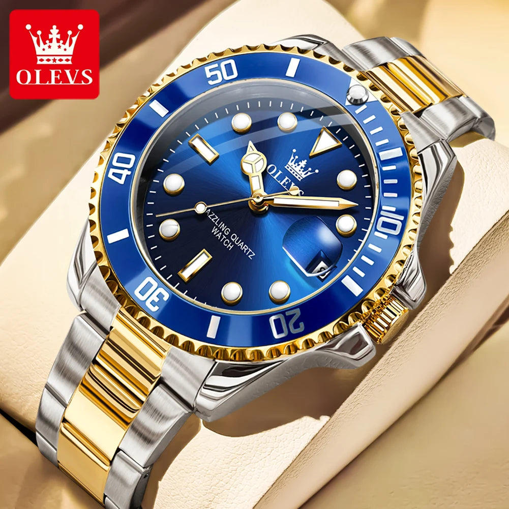 OLEVS 5885 Men's Watch – Original Brand Waterproof Quartz Watch with Stainless Steel Strap & Date Display - Image 12