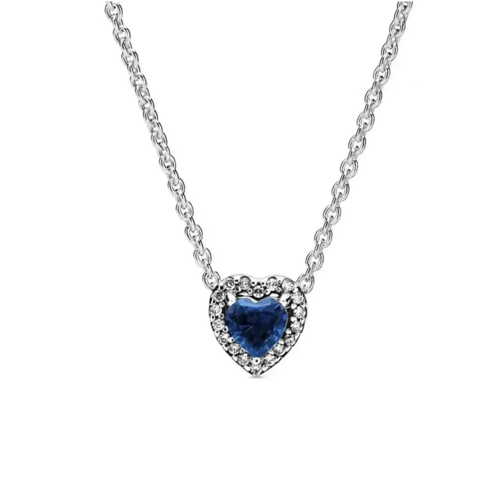 New Fine Red Love Heart Necklace – 925 Silver-Plated with Shining Zircon Bow - Image 29