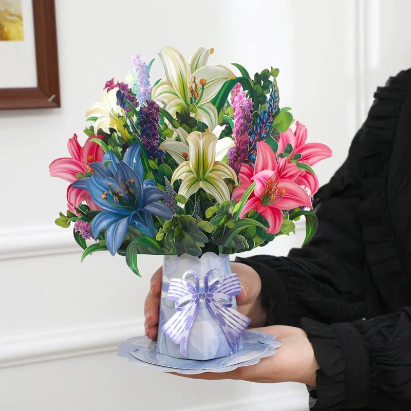 Premium 3D Pop-Up Flower Bouquet Card – Handmade Greeting Card for Special Occasions - Image 14