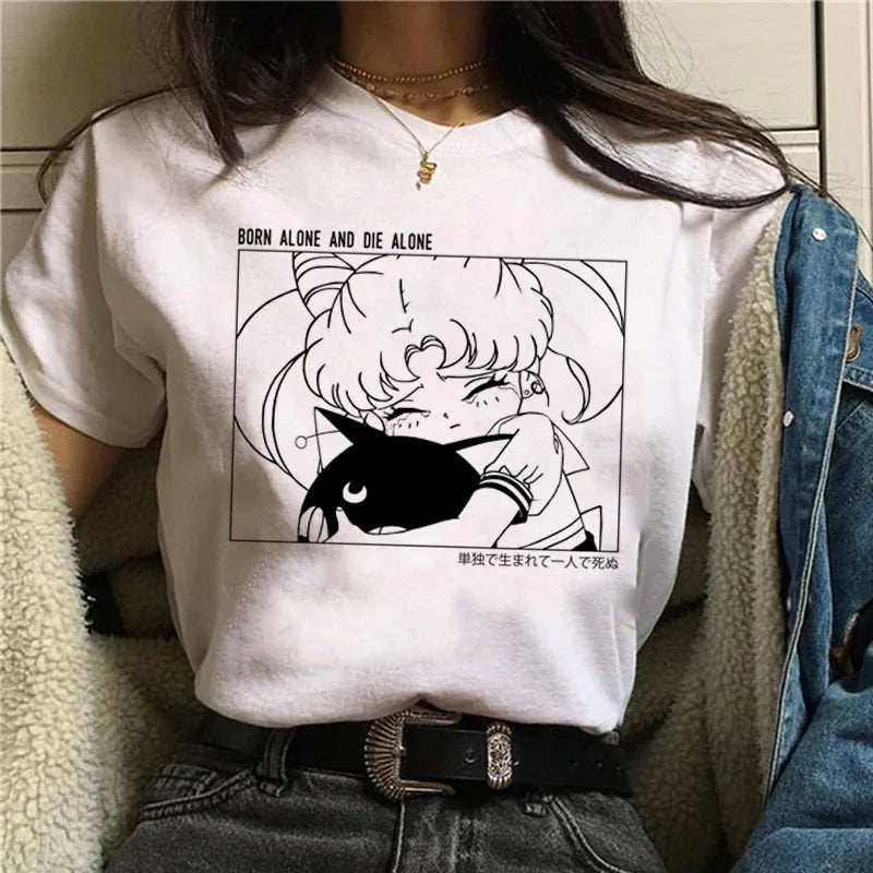 Sailor Moon Women’s T-Shirt – Personalized Print, Large-Size Short Sleeve Tee for Girls & Birthday Gifts - Image 15