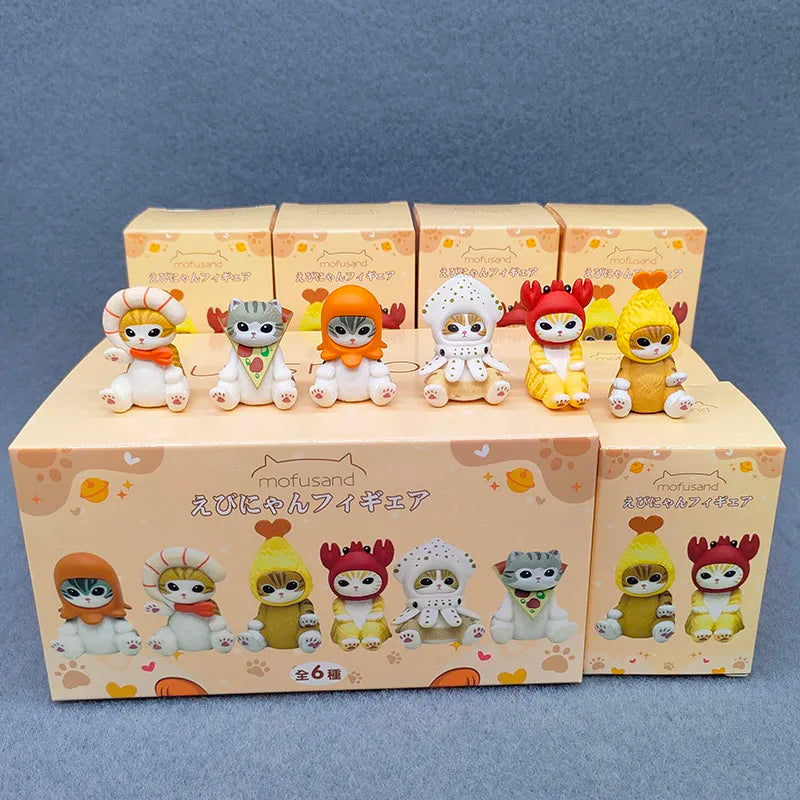 Mofusand KITAN Japanese Shrimp Cat – 3rd Generation Blind Box from Wants To Be An Animal Series