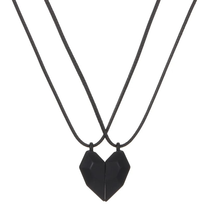 I Love You Best Friends Couple Necklace – Puzzle BFF, Key & Lock, Tai Chi Heart Pendants - Image 29