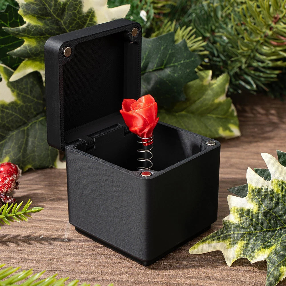3D Printed Red Roses Love Heart in a Box – Surprise Pop-Up Valentine Gift - Image 4
