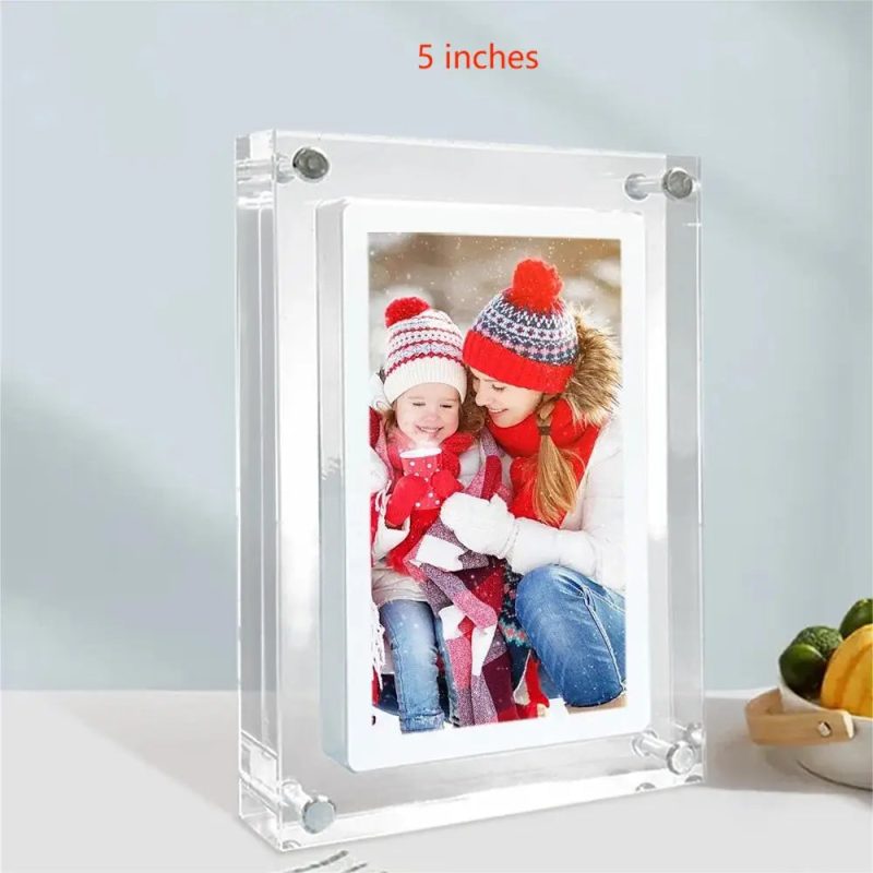 Acrylic Digital Photo Frame – 5/7 Inch IPS Display with Auto-Rotate, 4G Memory & 1000mAh Battery - Image 8