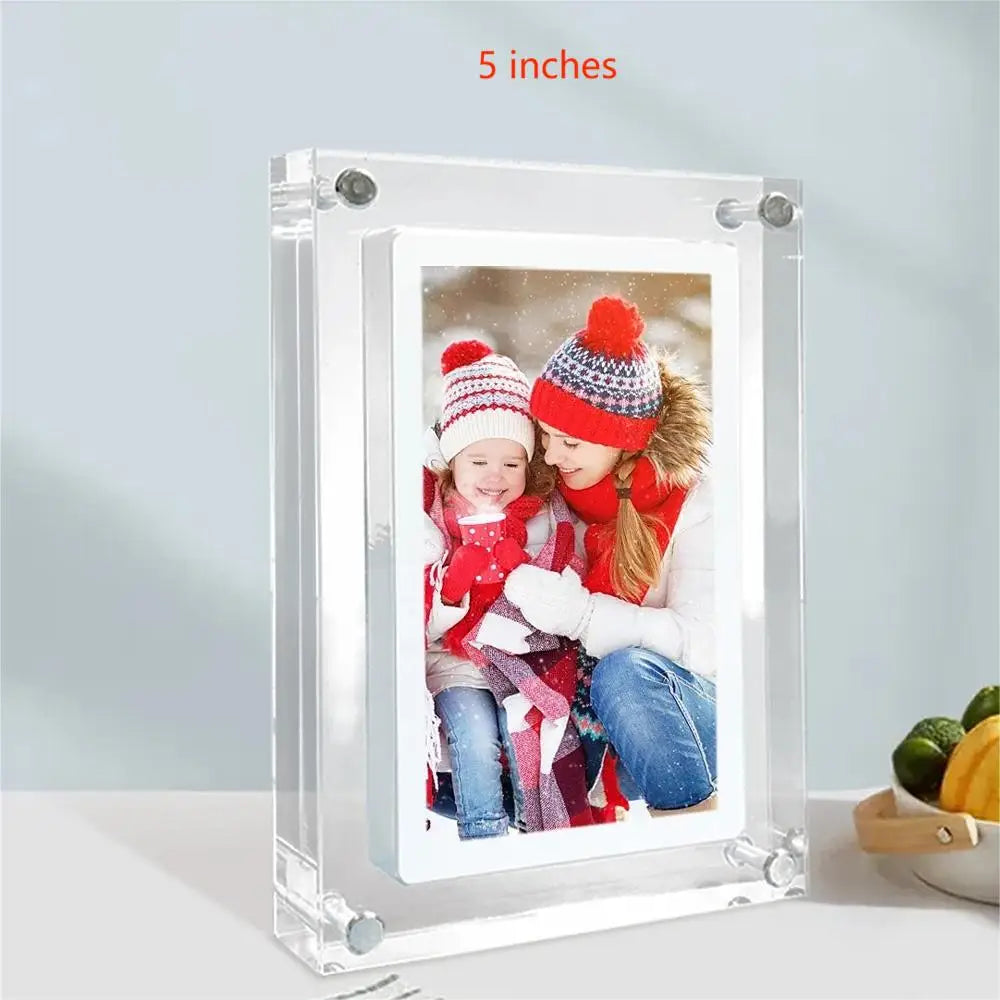 Acrylic Digital Photo Frame – 5/7 Inch IPS Display with Auto-Rotate, 4G Memory & 1000mAh Battery - Image 8