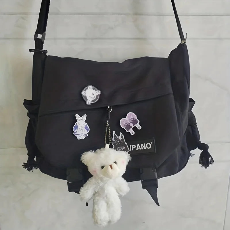 Men's Nylon Messenger Bag – Trendy Shoulder & Crossbody Bag for School or Daily Use - Image 17