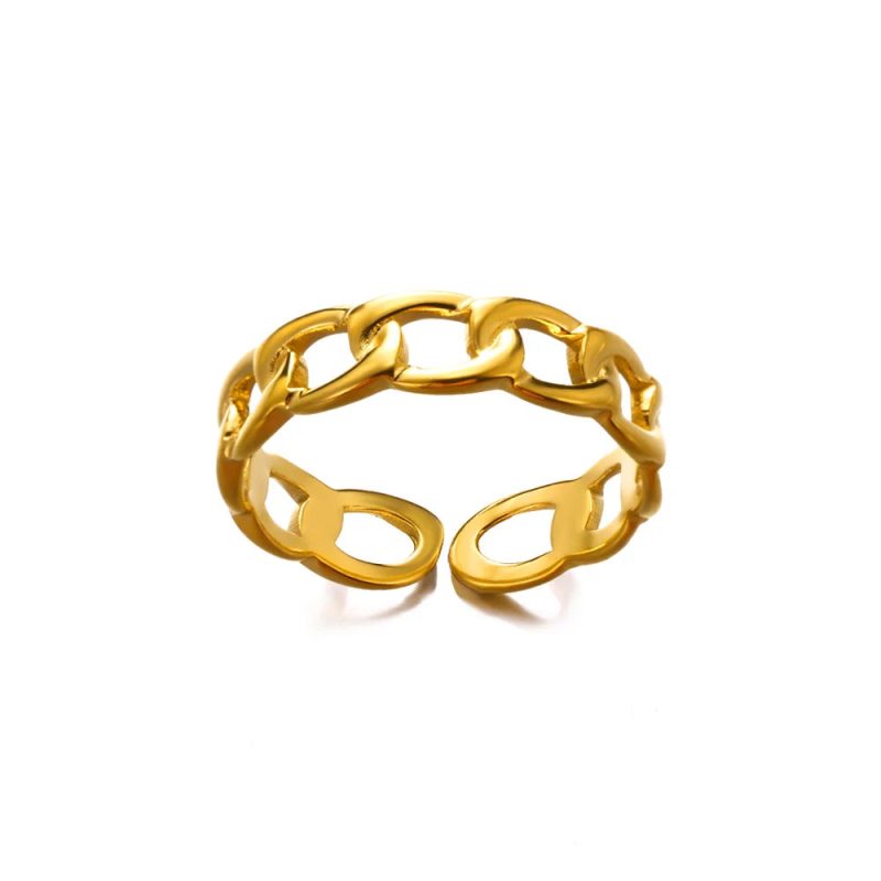 Classic Twist Chain Open Rings for Women - Image 23