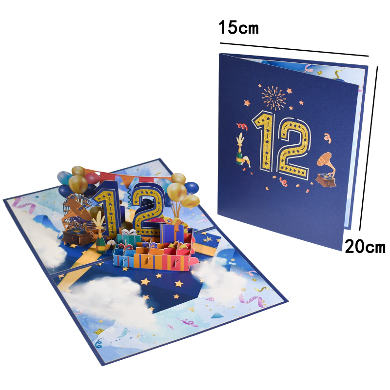 Anniversary & Birthday Pop-Up Number Card – 1st, 18th, 21st Celebration Greeting Card - Image 18