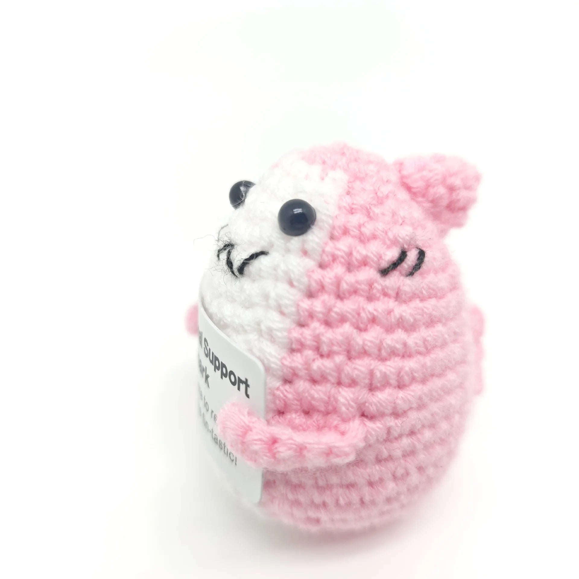 Funny Crochet Positive Energy Shark Doll – Emotional Support & Cute Knitted Woolen Bee Decor - Image 20