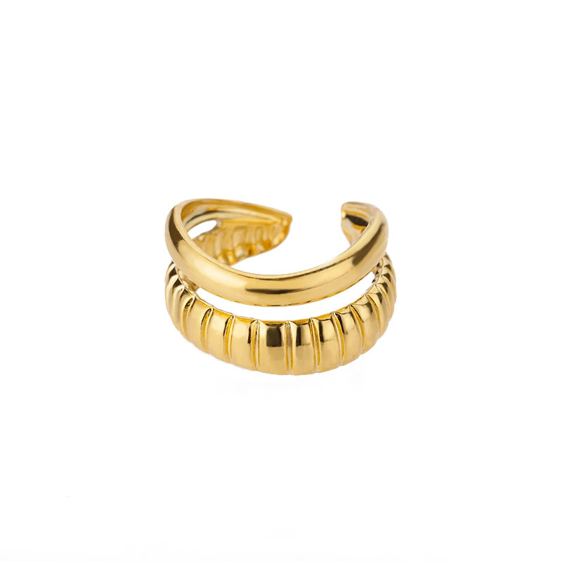 Classic Twist Chain Open Rings for Women - Image 33