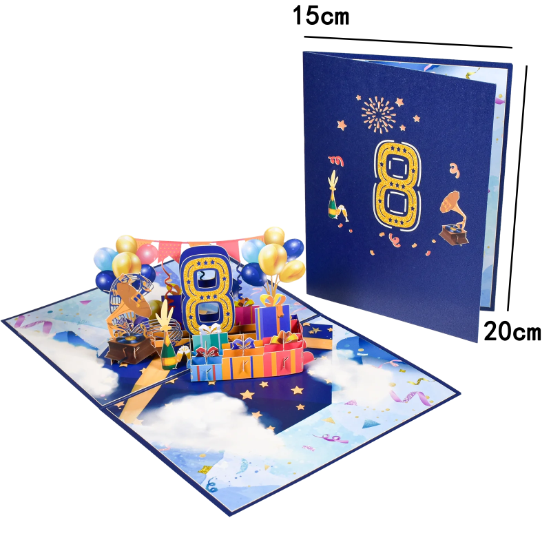 Anniversary & Birthday Pop-Up Number Card – 1st, 18th, 21st Celebration Greeting Card - Image 31