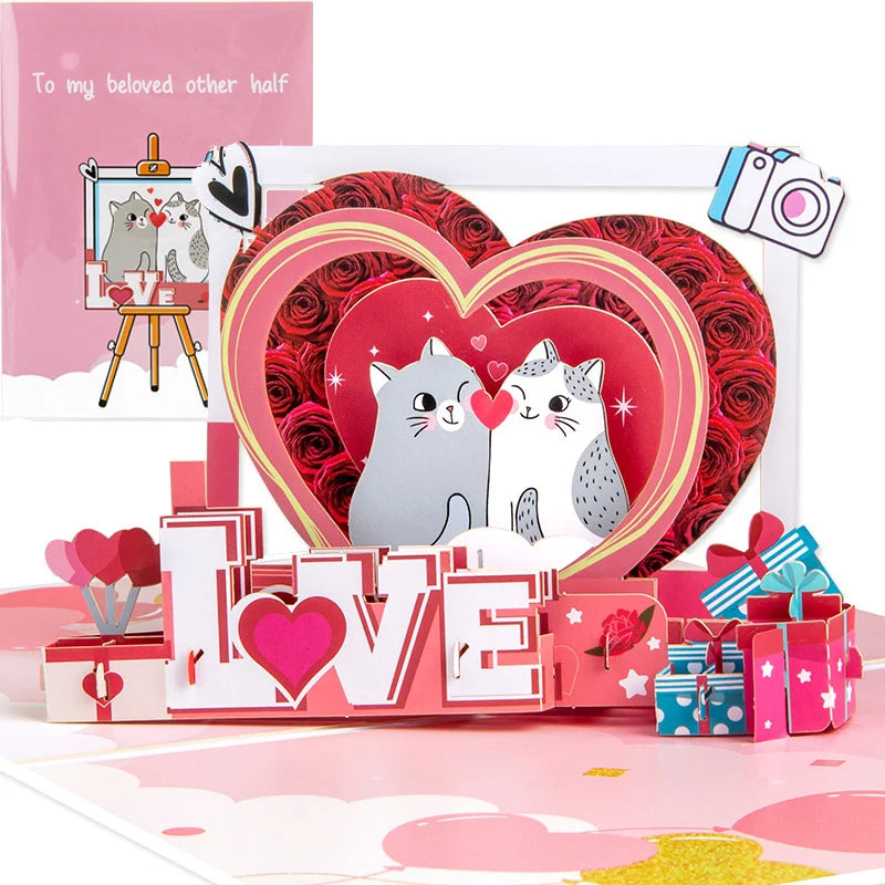 3D Pop-Up Love Card – Romantic Gift for Wife or Girlfriend - Image 7