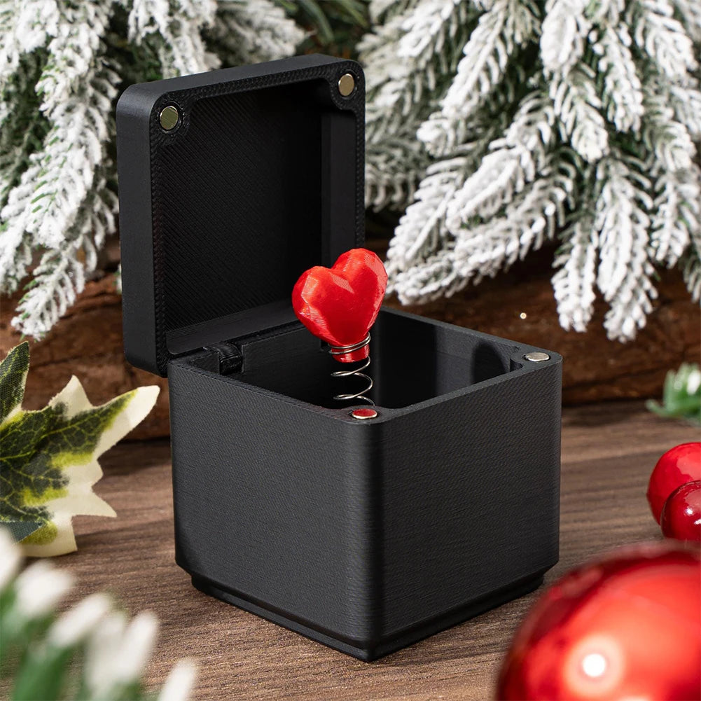 3D Printed Red Roses Love Heart in a Box – Surprise Pop-Up Valentine Gift - Image 3