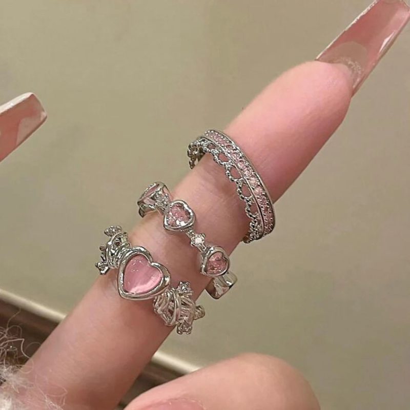 Fairy Sparkling Crown Rings - Image 6