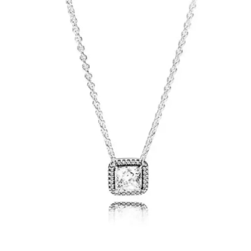 New Fine Red Love Heart Necklace – 925 Silver-Plated with Shining Zircon Bow - Image 28