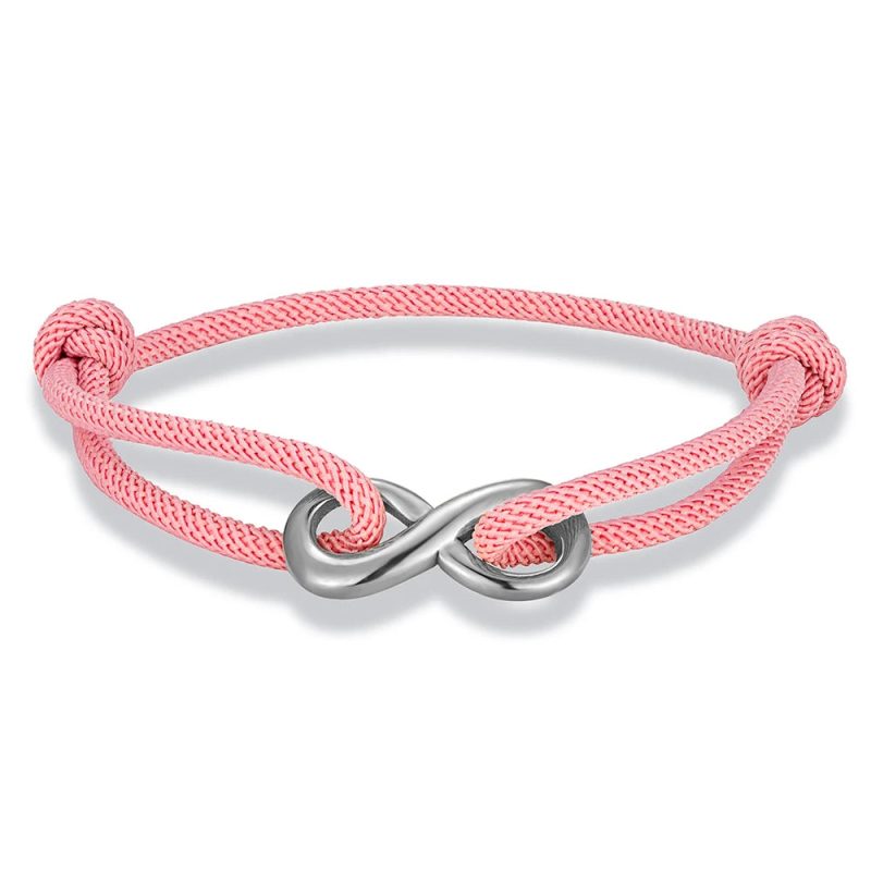 MKENDN Minimalist Infinity Bracelet – Stainless Steel Adjustable Rope Bracelet for Couples & Friends - Image 12
