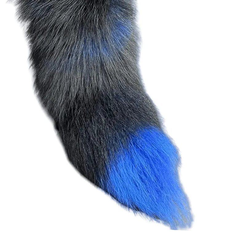 Huge Fluffy Faux Fur Fox Tail Keychain – Therian Tail Pendant Gift for Women & Girls - Image 4