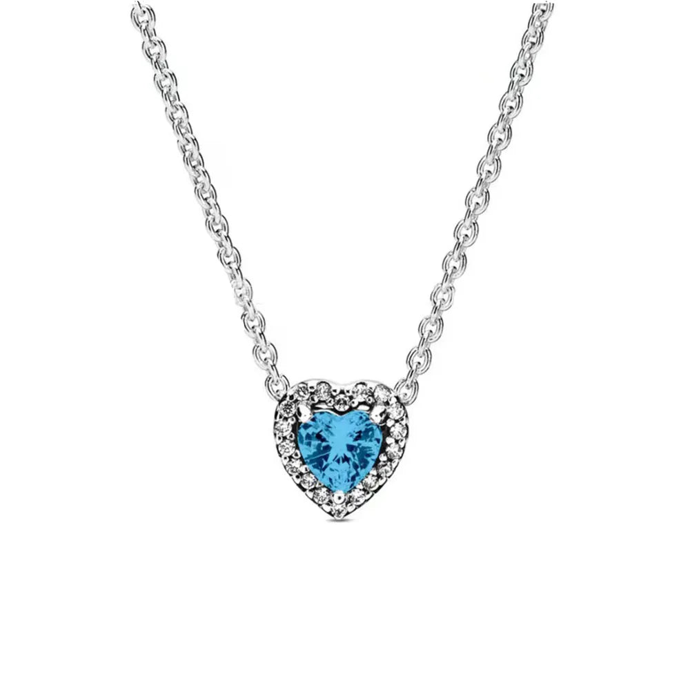 New Fine Red Love Heart Necklace – 925 Silver-Plated with Shining Zircon Bow - Image 7