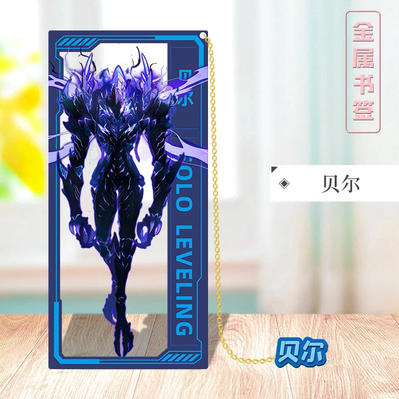 Solo Leveling Sung Jin-Woo Metal Bookmark – Korean Anime Collectible & Desk Ornament Gift - Image 3