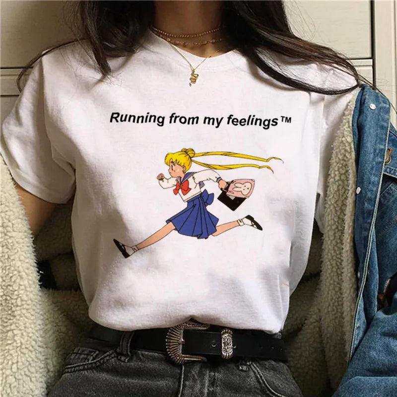 Sailor Moon Women’s T-Shirt – Personalized Print, Large-Size Short Sleeve Tee for Girls & Birthday Gifts - Image 14