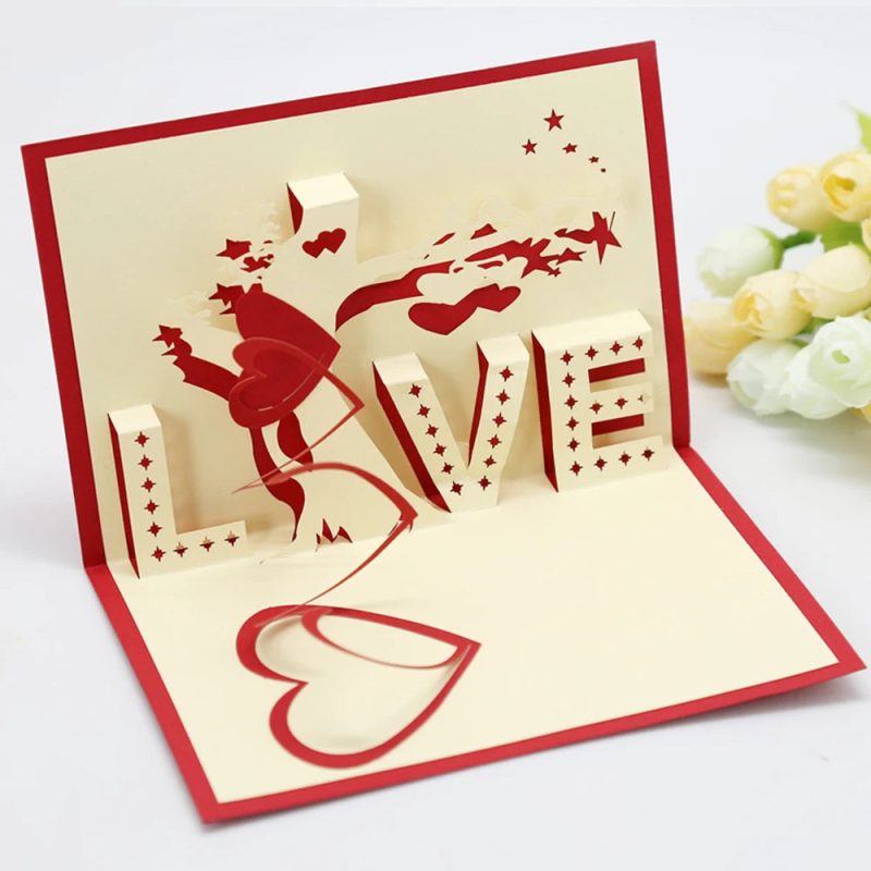 Hot 3D Creative Card – Valentine's Day, Wedding Invitation & Thank You Card - Image 23