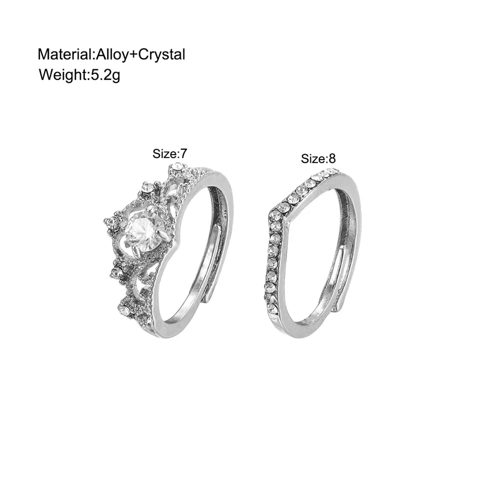 Fairy Sparkling Crown Rings - Image 3
