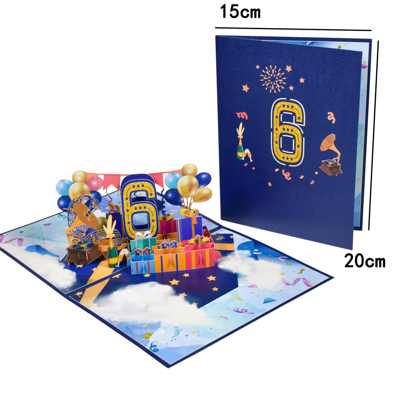 Anniversary & Birthday Pop-Up Number Card – 1st, 18th, 21st Celebration Greeting Card - Image 25