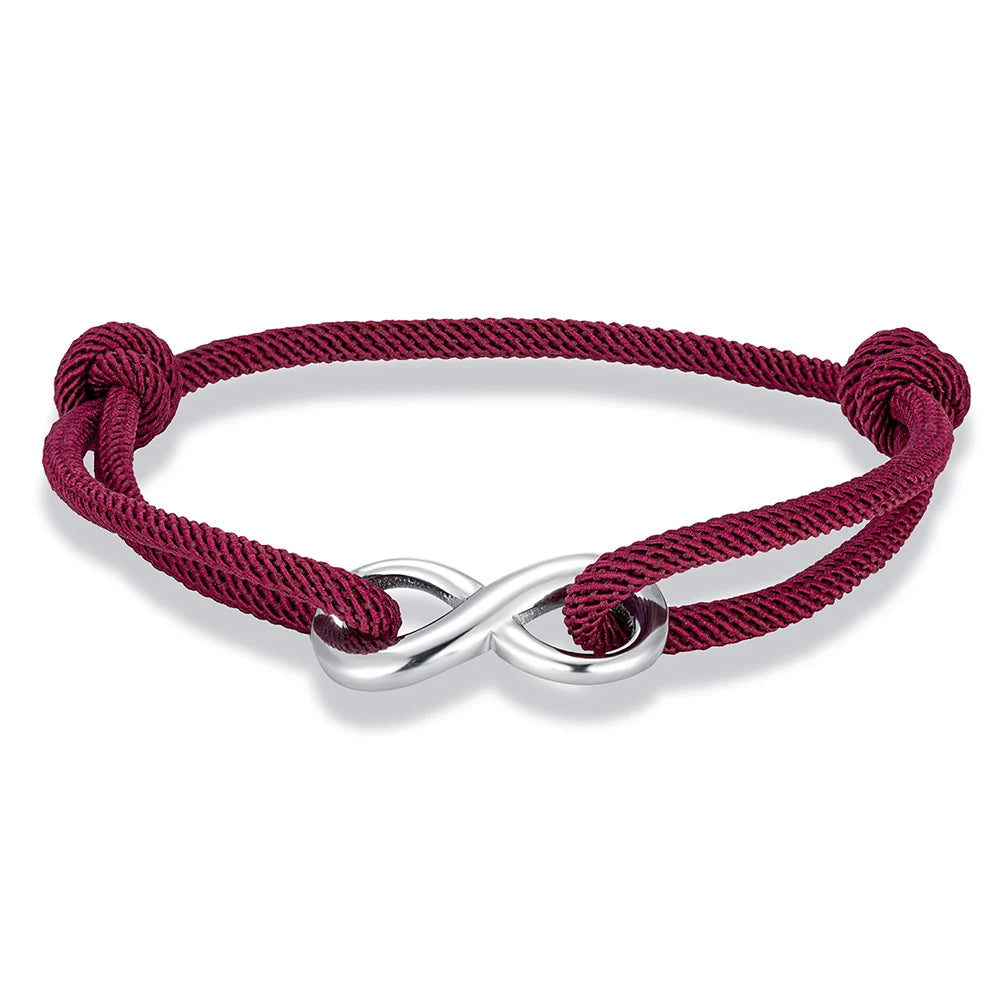 MKENDN Minimalist Infinity Bracelet – Stainless Steel Adjustable Rope Bracelet for Couples & Friends - Image 15