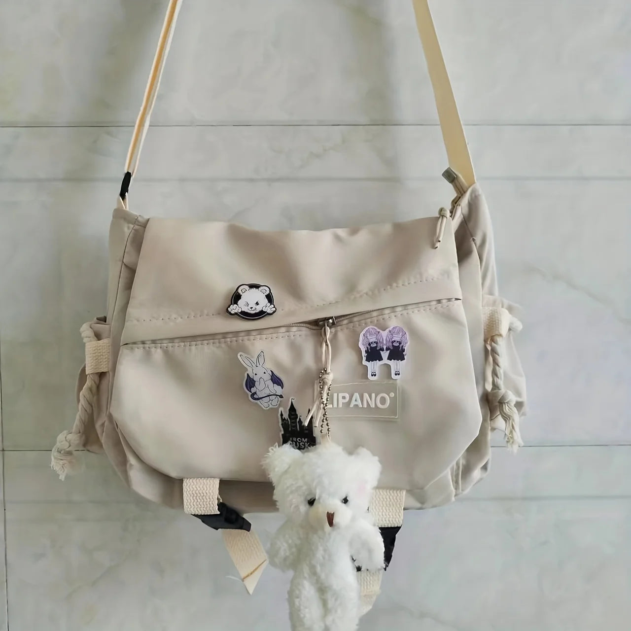 Men's Nylon Messenger Bag – Trendy Shoulder & Crossbody Bag for School or Daily Use - Image 13